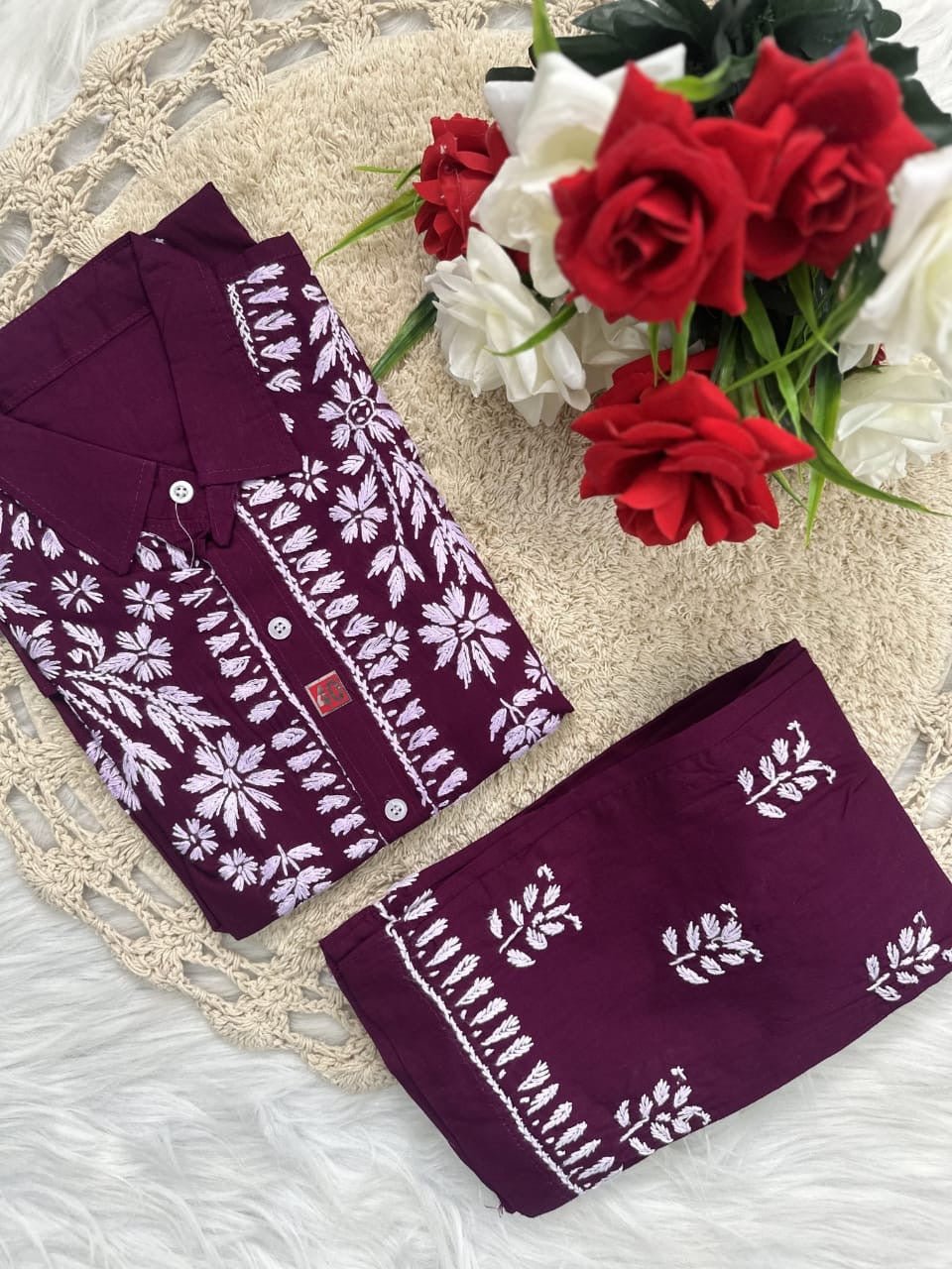 Trending Chikan pant Set - chikankariofficial