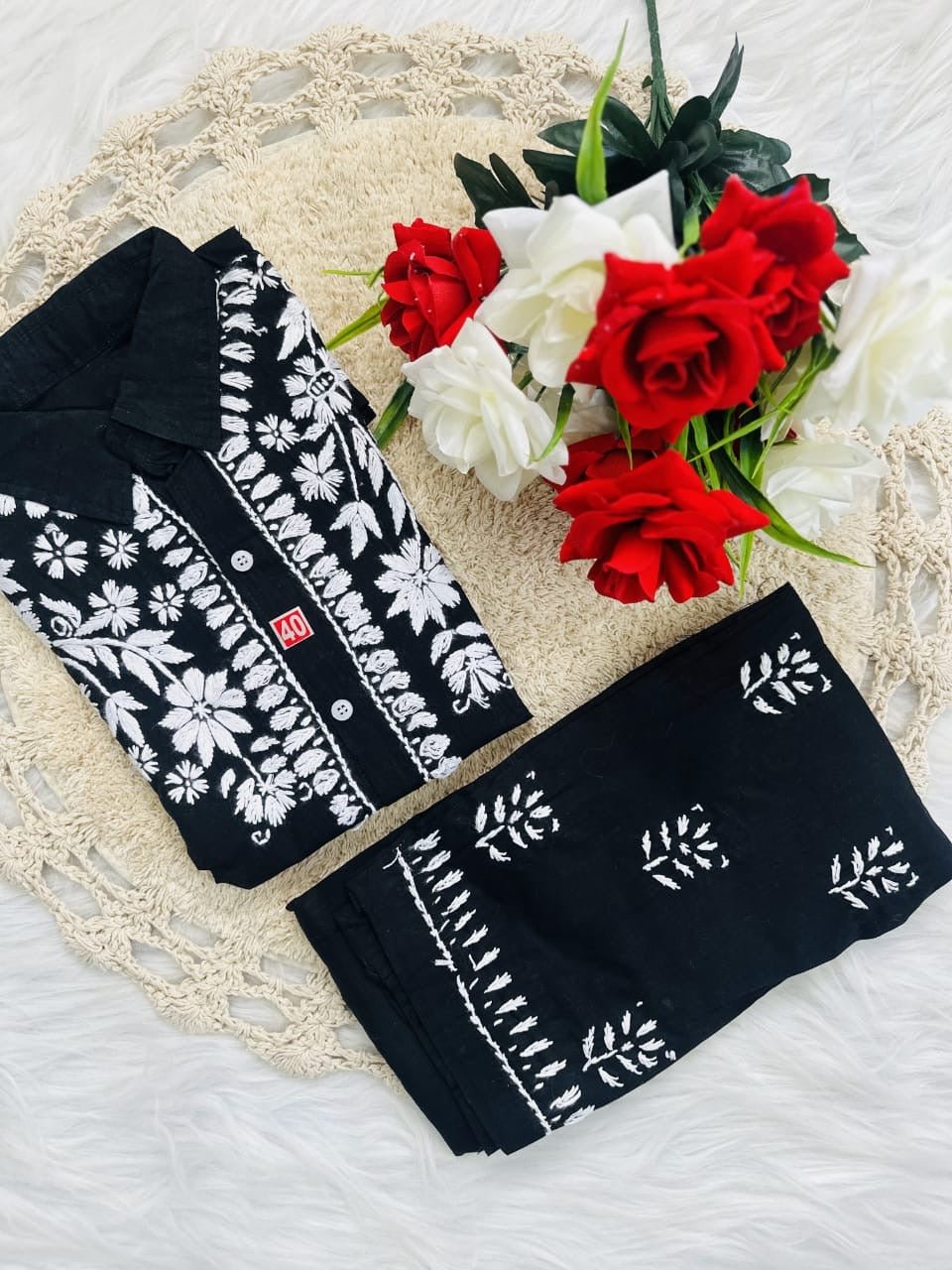 Trending Chikan pant Set - chikankariofficial