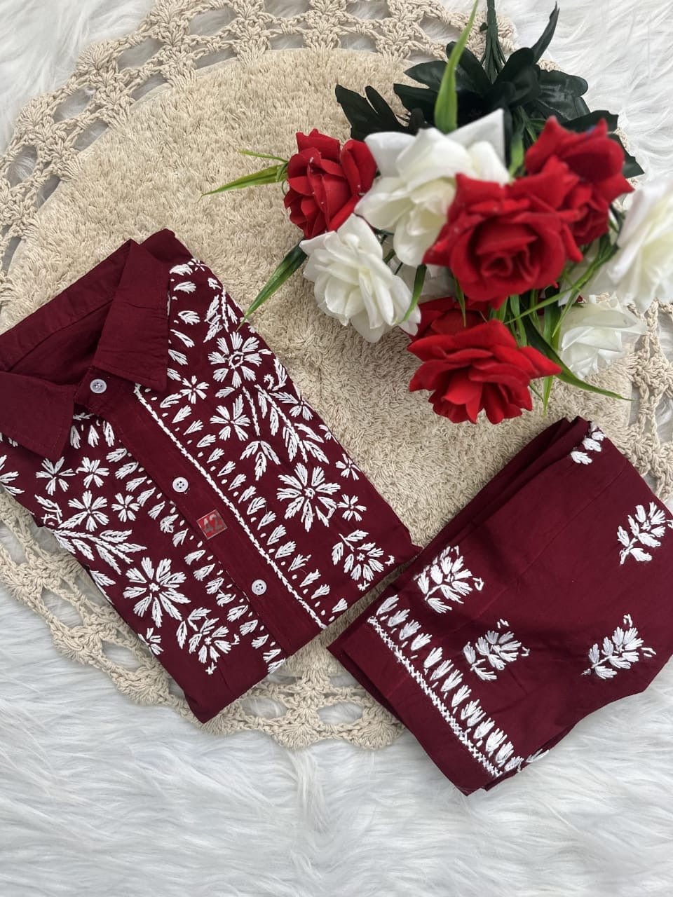 Trending Chikan pant Set - chikankariofficial