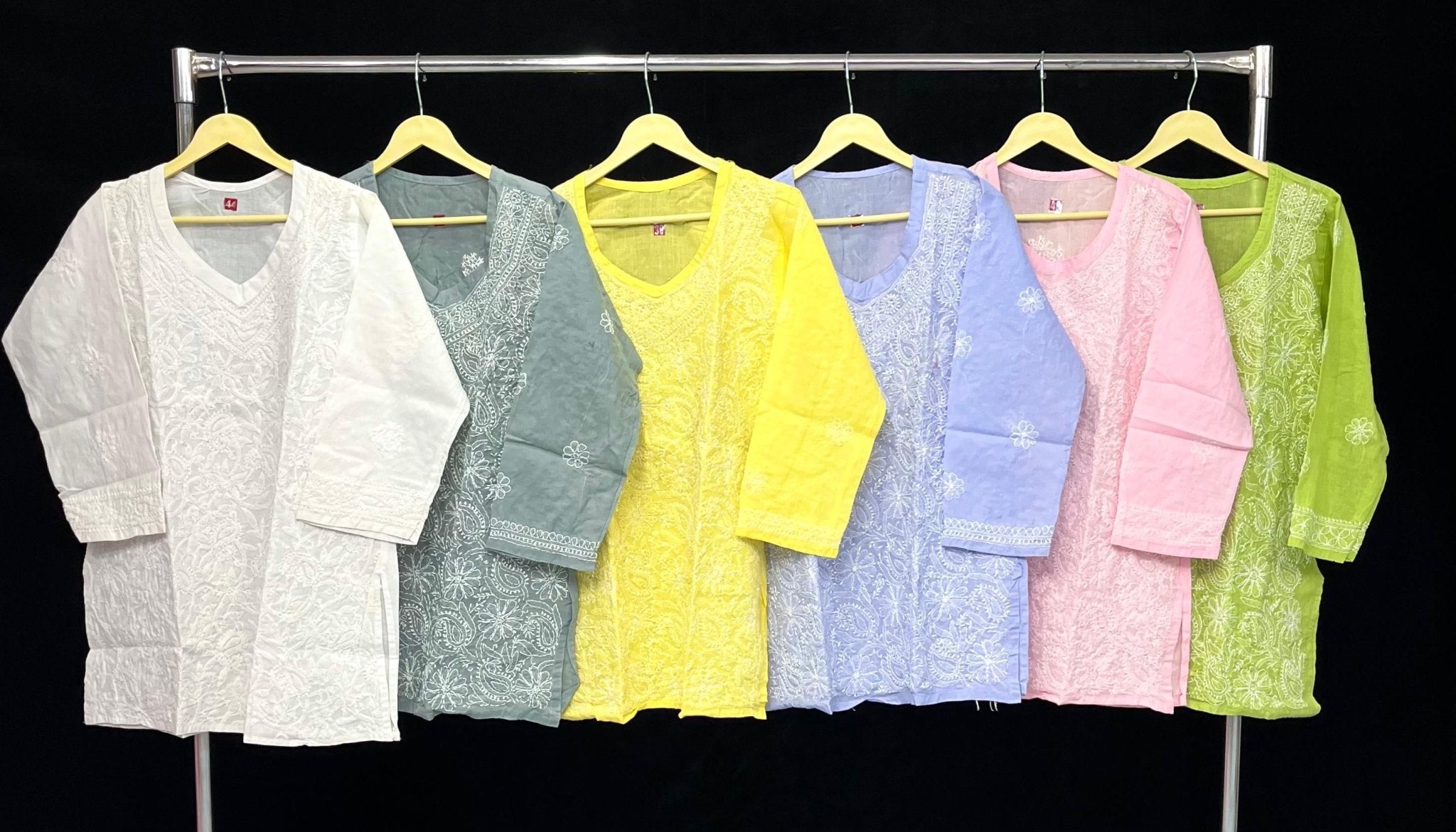 TriVoil College & Office Wear Short Top - chikankariofficial