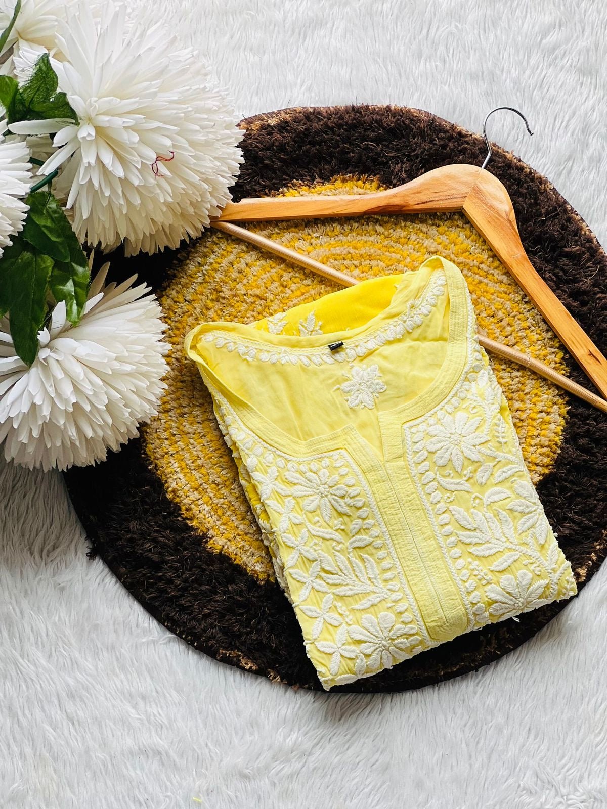 Viscose Circle daman luxe Kurta - chikankariofficial