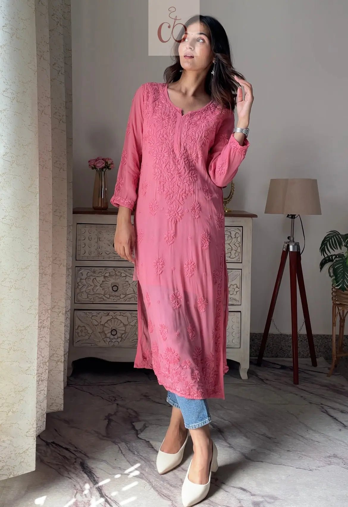 Viscose Finest Quality Worked kurtas..