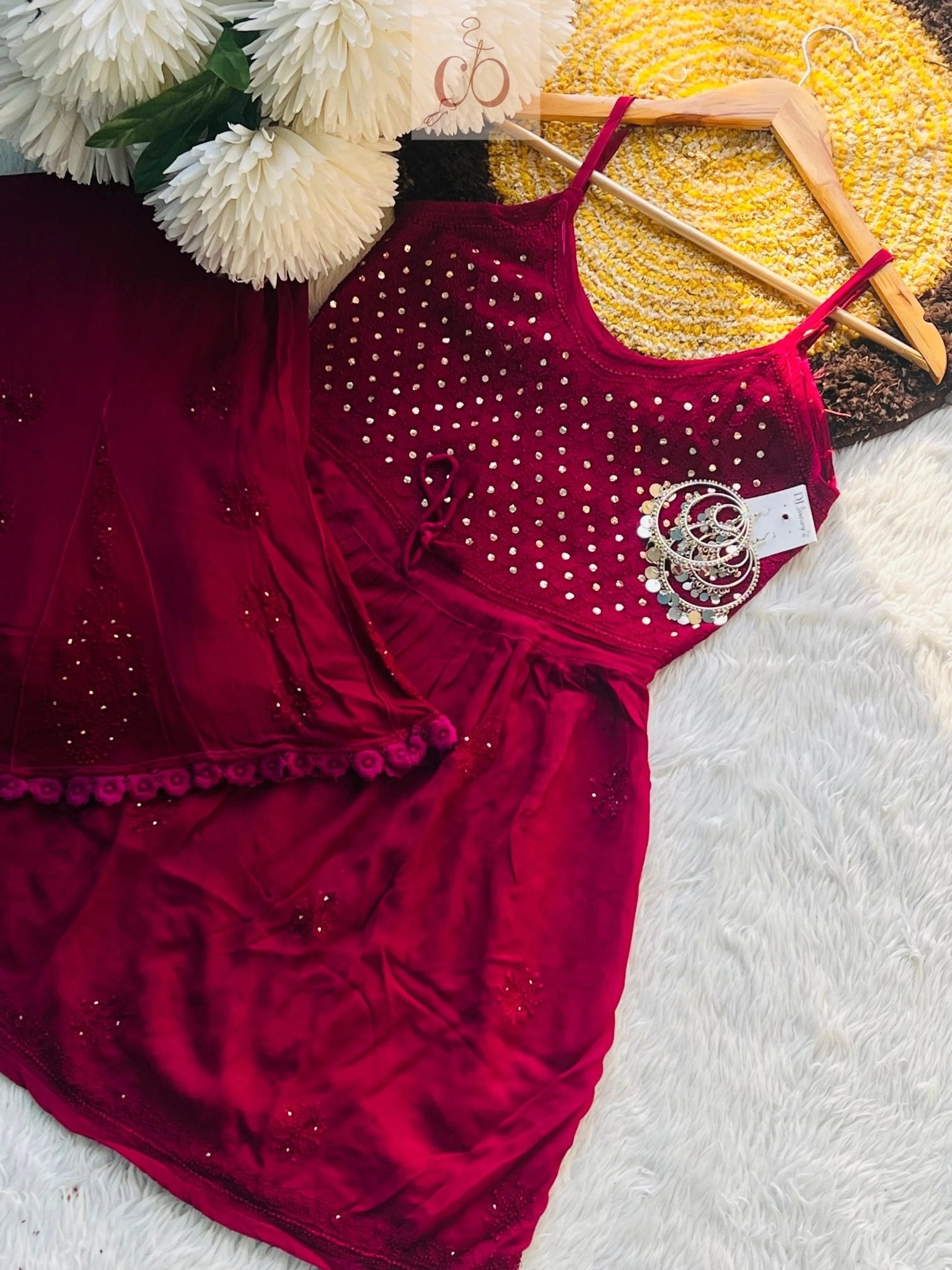 Viscose Set Plazzo Pair Luxe & Premium Edition - chikankariofficial