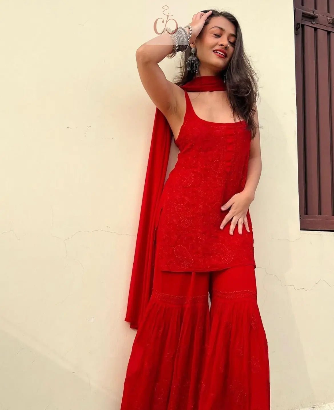 Viscose Special Sharara Pair - chikankariofficial