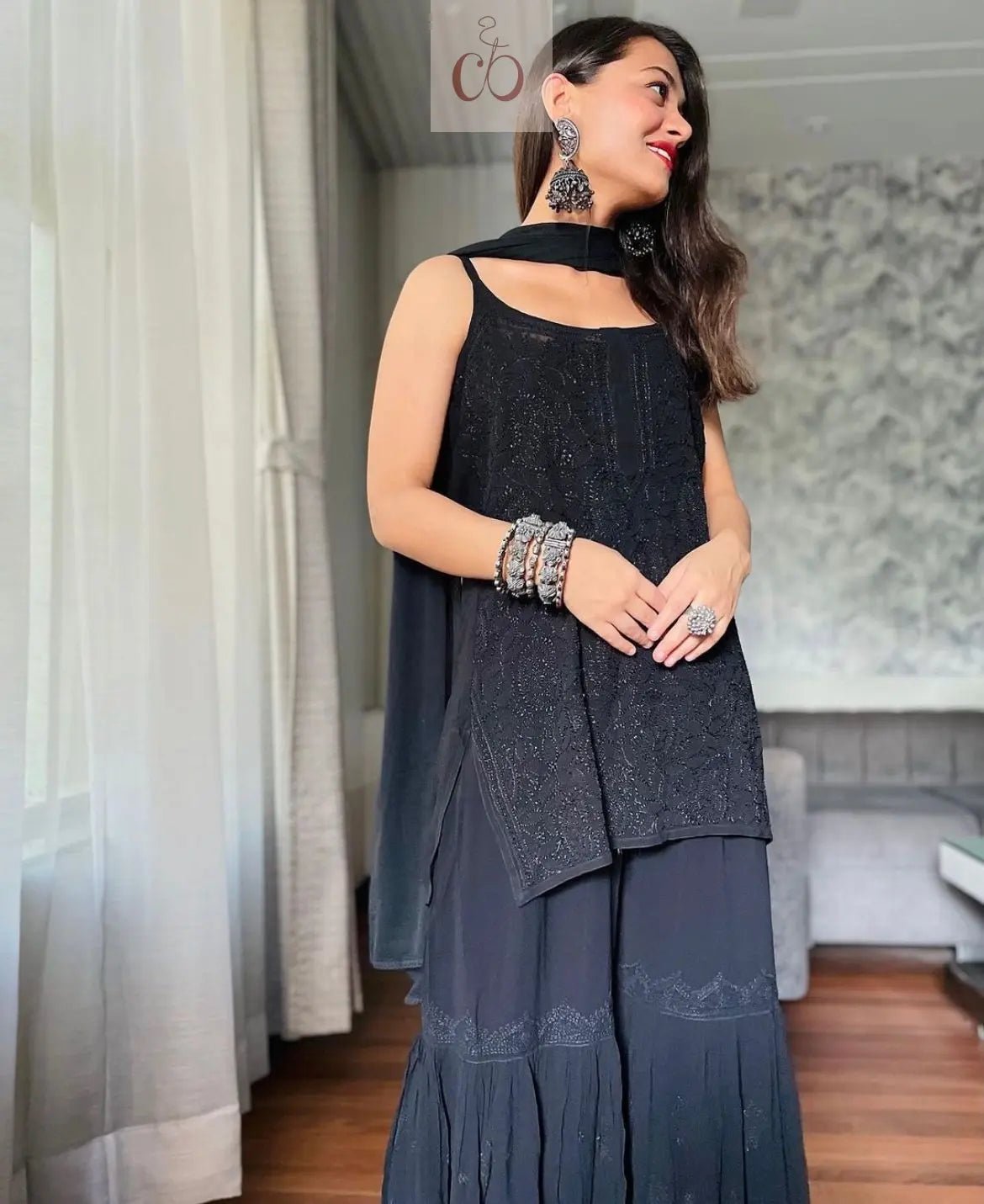 Viscose Special Sharara Pair - chikankariofficial