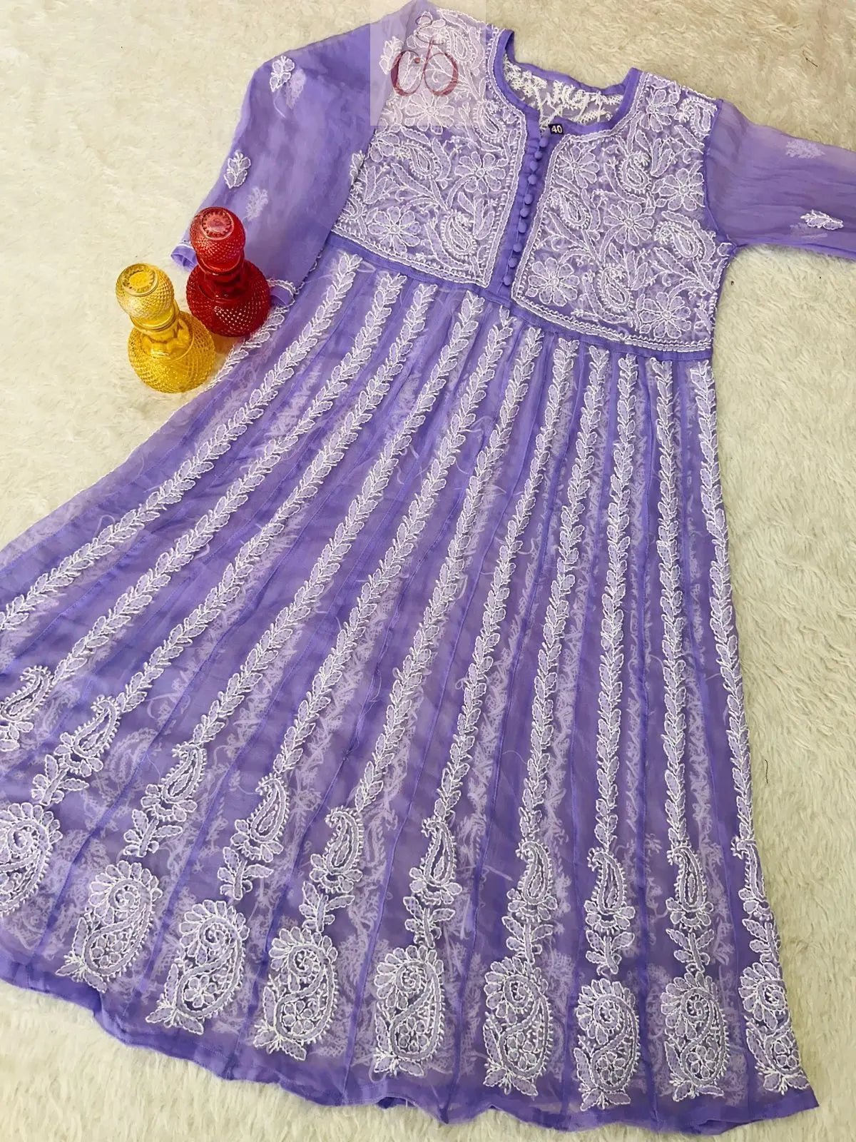 Yok Georgette’ Anarkali - chikankariofficial