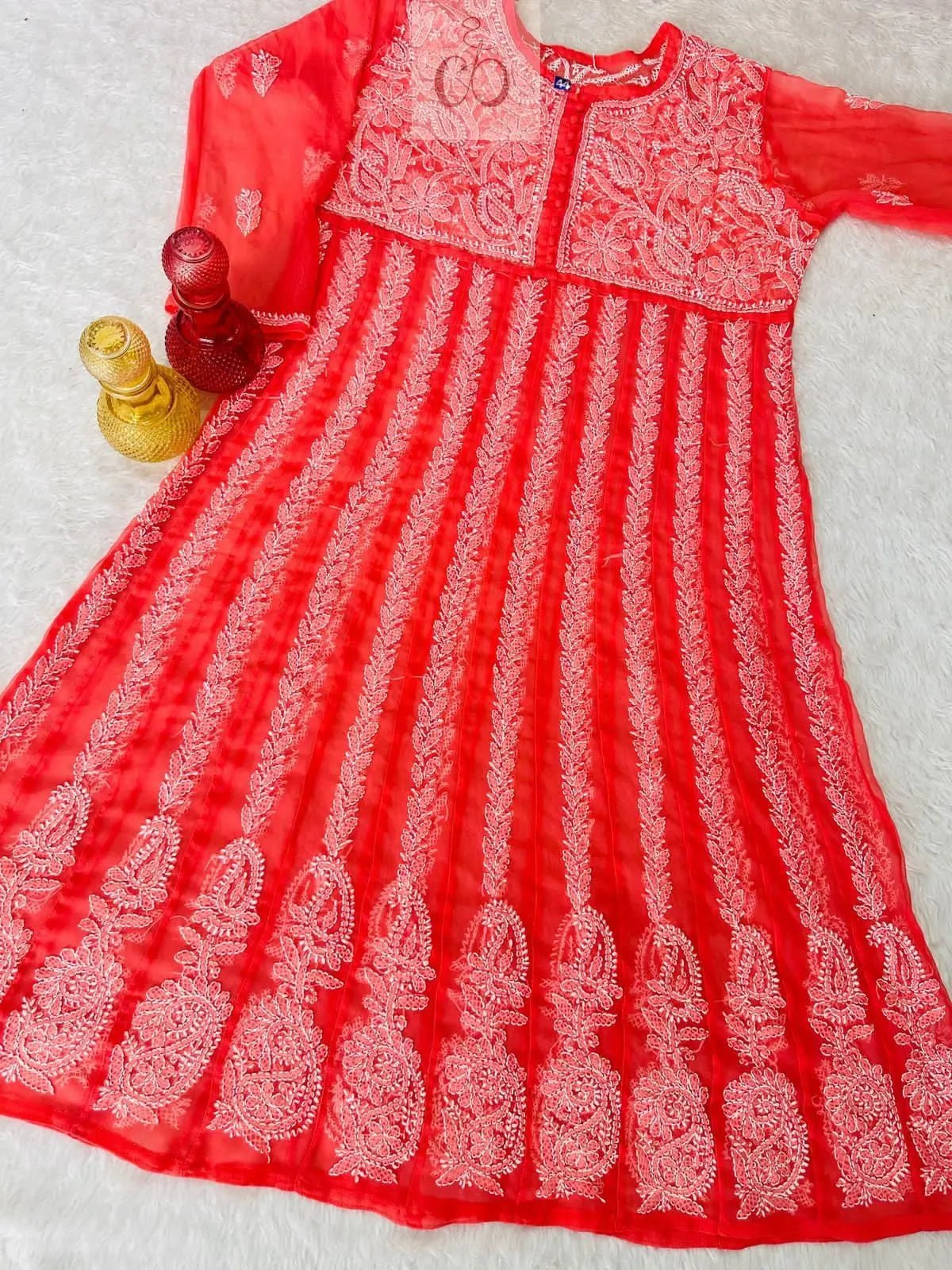 Yok Georgette’ Anarkali - chikankariofficial