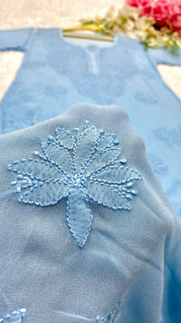 Viscose Handmade Embroidered chikankari