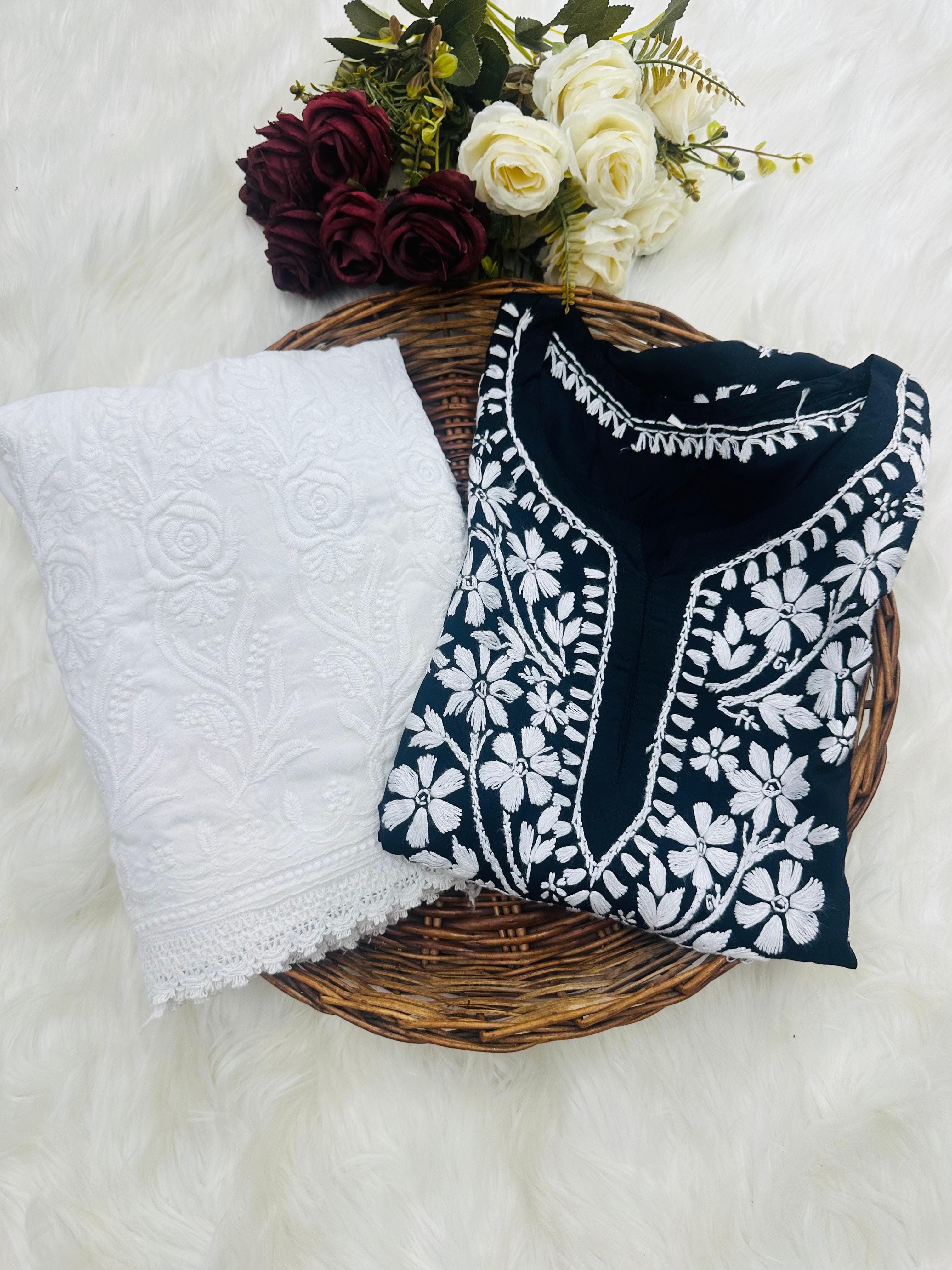 Soft Modal Hand embroidered Short Top