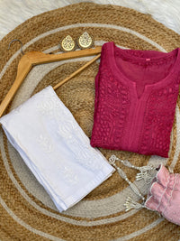 Fancy Light weight Butter soft muslin heavy 3d kurta