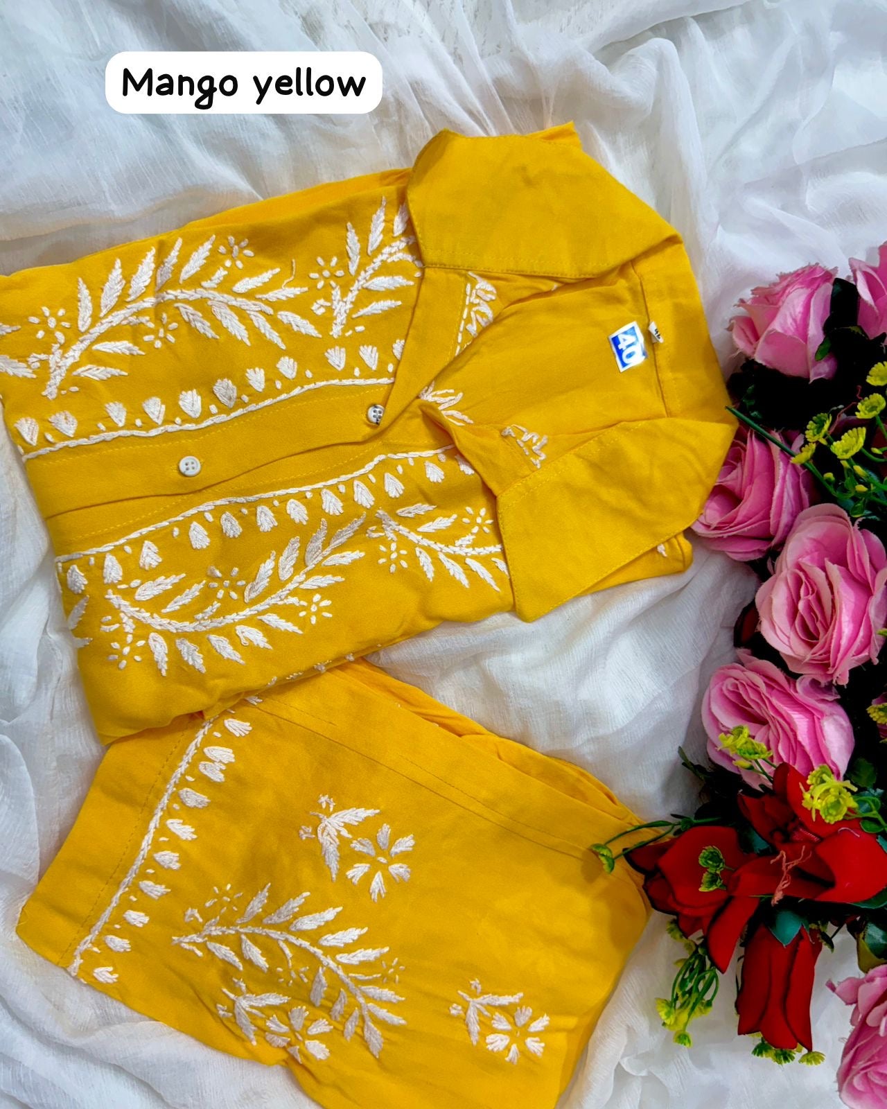 Modal Cotton Fine Embroidery Work Stylish Shirt Pant