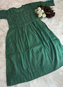 nyra chanderi mukaish kurti with bhakiya phanda work