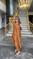 Alfaaz Handworked Chanderi Co-ord Chikankari Set