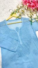 Viscose Handmade Embroidered chikankari