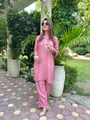 Modal Co-ord butter soft crafted Set