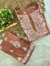 Sleeveless Rayon Kurti with Embroidery