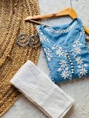 Rose Modal Heavy embroidery kurta