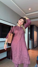 Hifazat Chikankari in Luxury Shade 2pc Pure Cotton