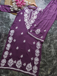 Premium Modal Crafted Chikankari set