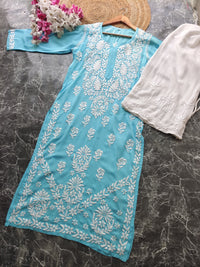 Heavy Modal Pure Work Embroidery Kurta