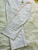 Plus size White Celebrities Favourite Chikankari combo