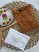 Dual Ombre Viscose Muqaish Handwork Kurta