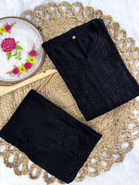 Rangrez Luxury Feel Rayon Kurta and Free size plazzo