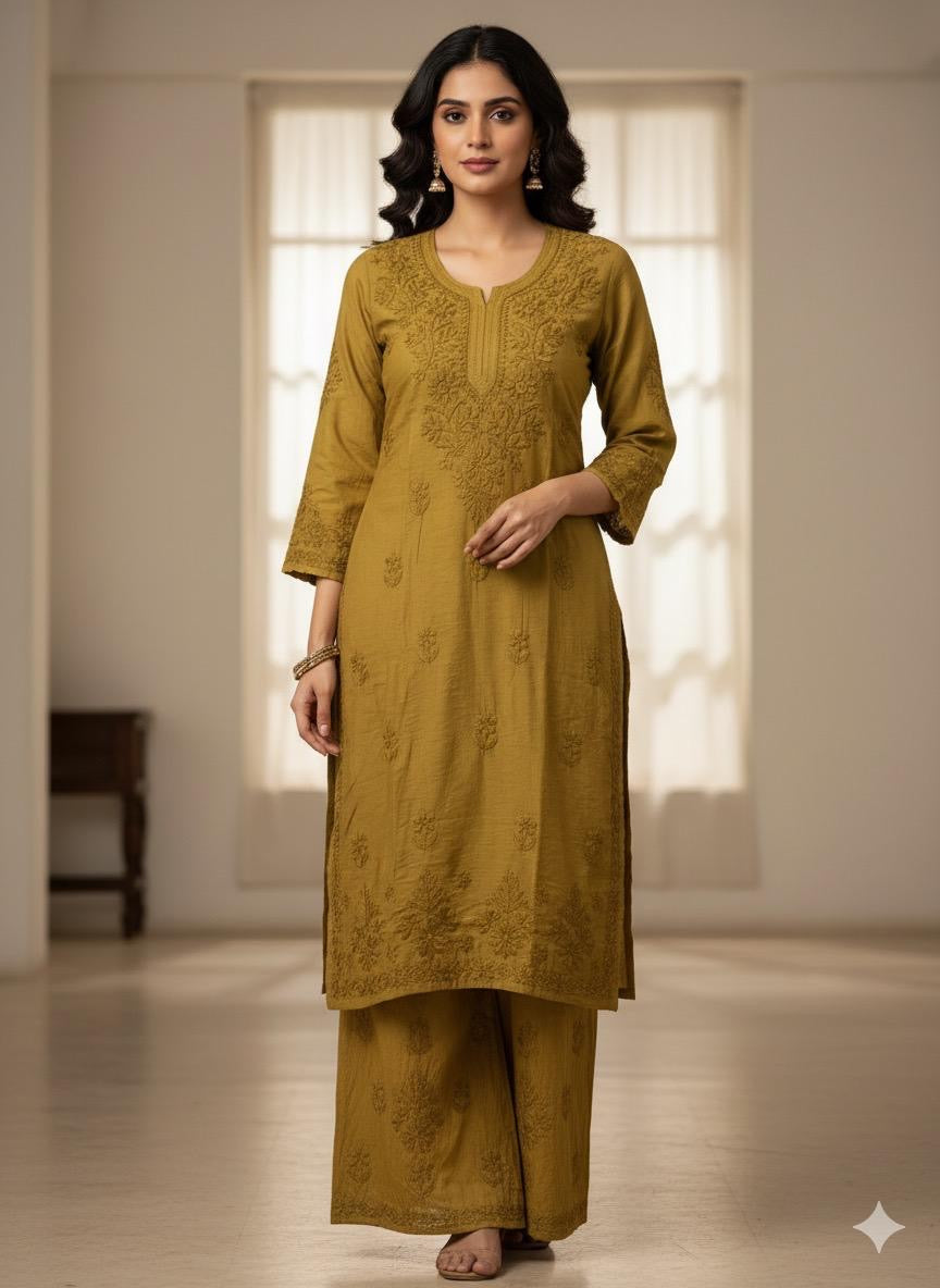 Premium Chanderi Dyed Co-ord