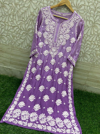 3d Base Work Fancy Kurti pure Masleen