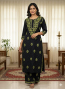 Rayon Dual thread Chikankari Co-ord