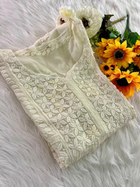 Viscose Grace With Dori 3d Work Kurta