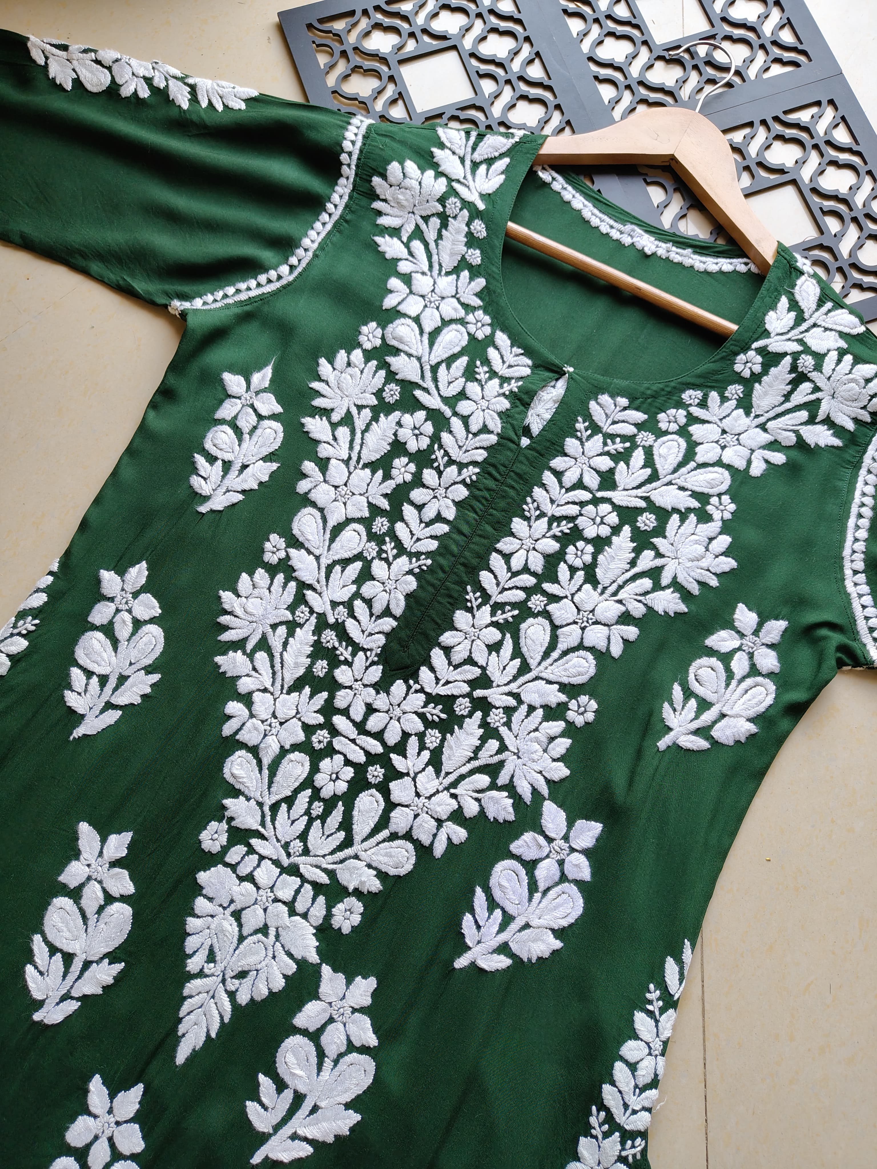 3D heavy Work Modal pure Cotton kurta