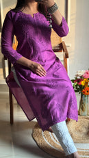 Lightweight Butter soft Chanderi silk Dyed Kurtis