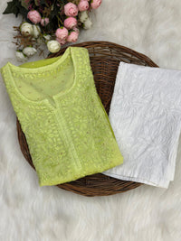 Sona Booti Chanderi Dyed Kurtis