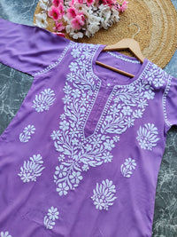 Soft Rayon Long Handwork Kurtis