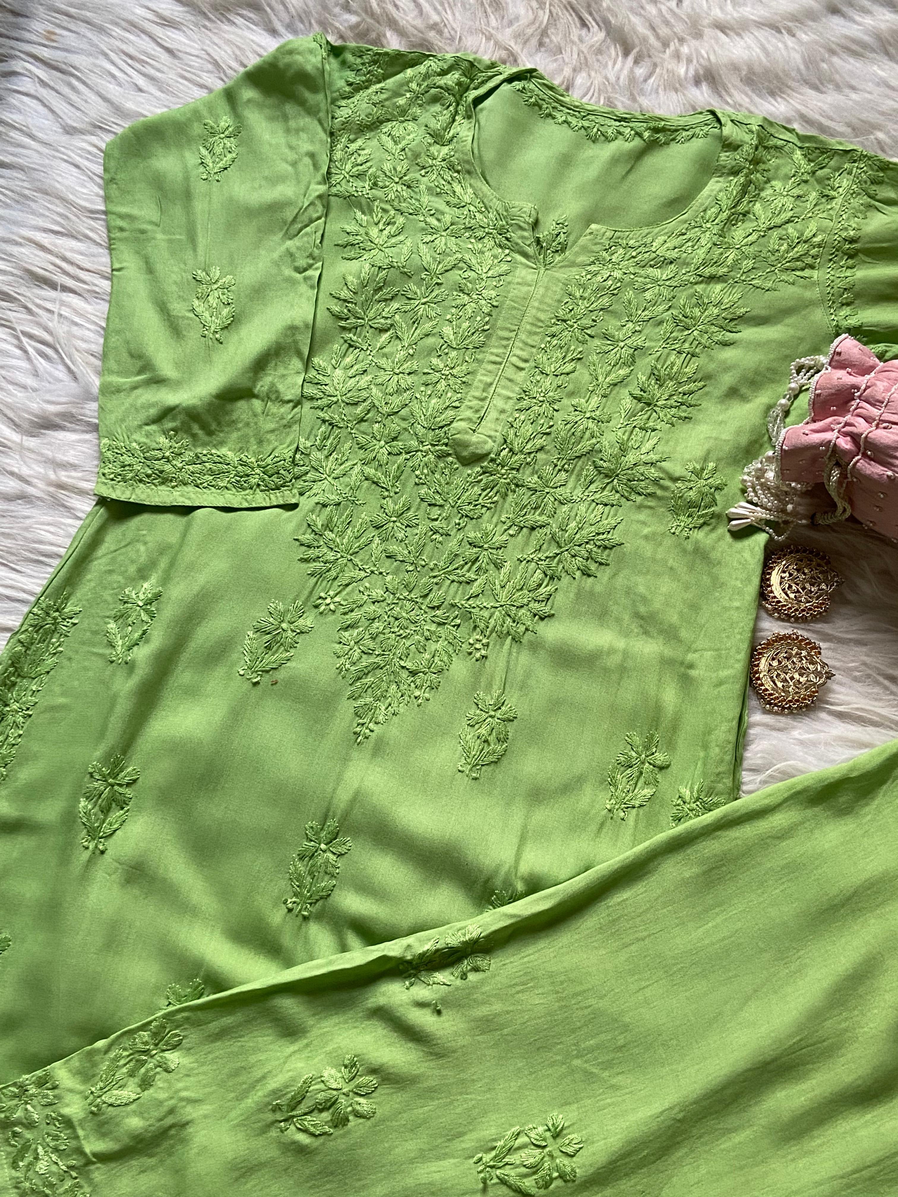 Anaya Heavy Daman Rayon Plazzo Set