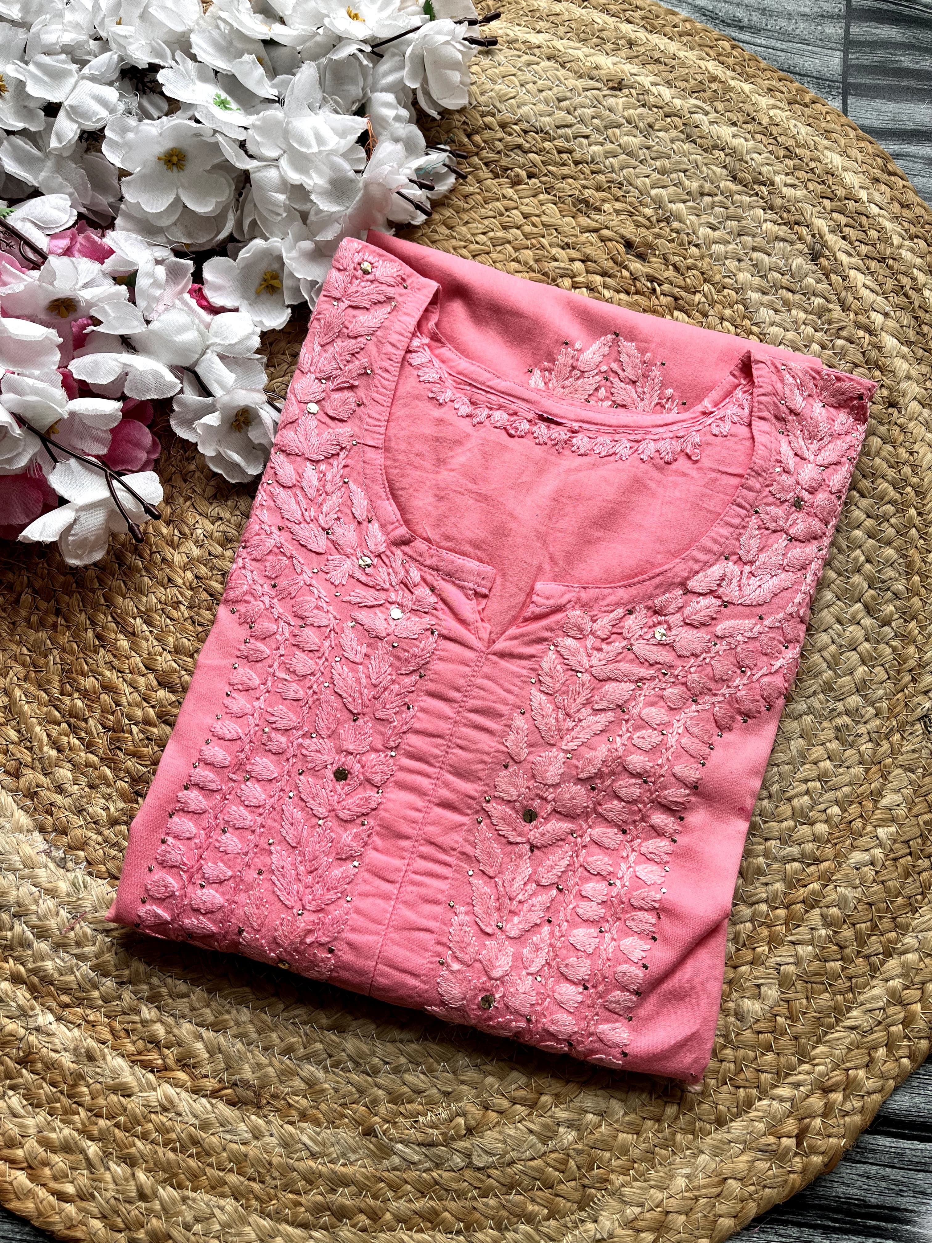 Mul Muqaish Tone to tone Kurta