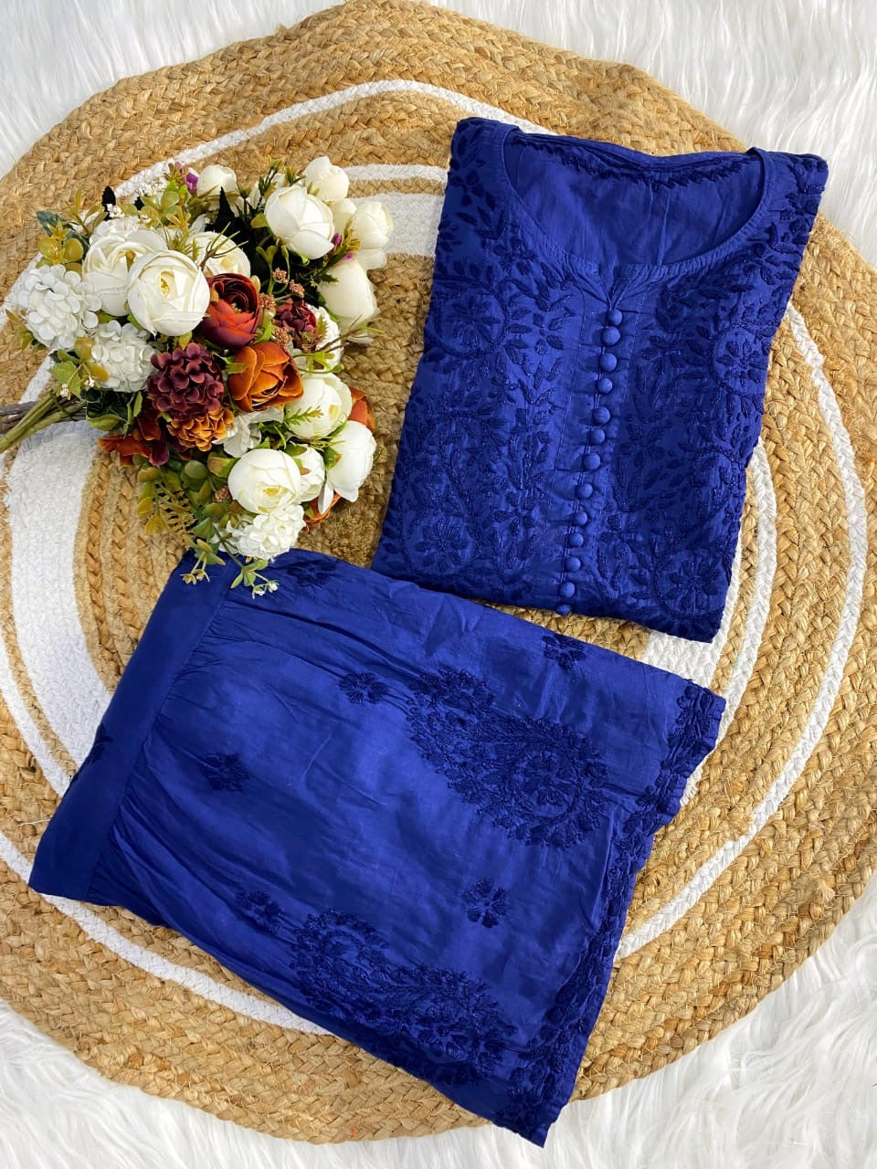 Pure Mul Mul dyed Co-ord Set