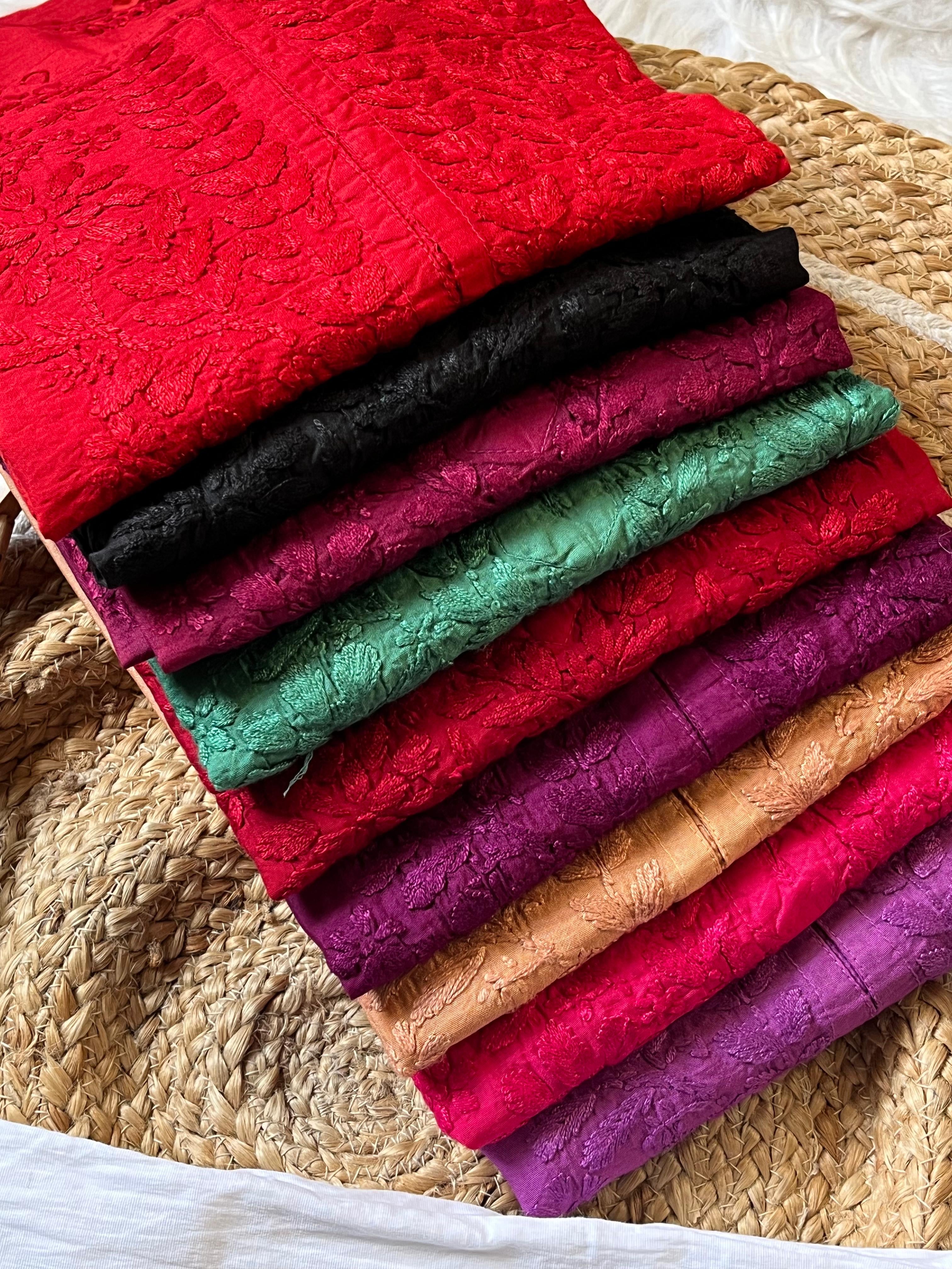 Lightweight Butter soft Chanderi silk Dyed Kurtis