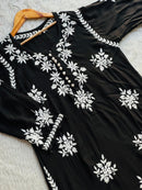 Rose Modal Heavy embroidery kurta