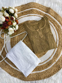 Aanya Chikankari rayon Short Top