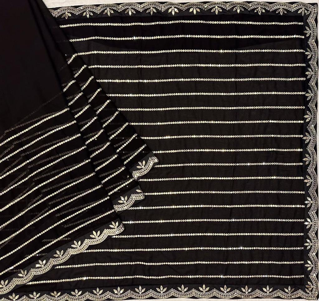 Debolina Edition Black Classic Saree