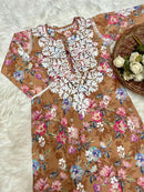 Printed Co-ord Chikankari set
