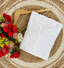 Lucknowi Chikankari Polister Thread Beautiful Ghas Patti Hand Modal Kurti