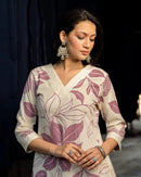 Pure Cotton Kurta plazzo in Floral prints
