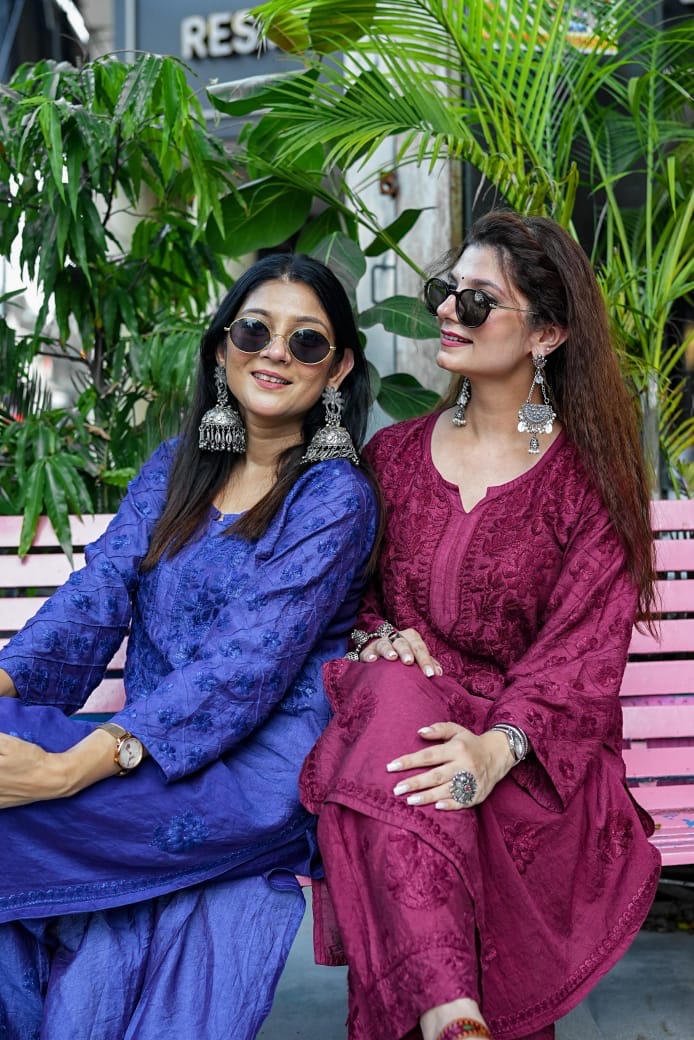 Alfaaz Trending Duet Handworked Chikankari Combo