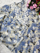 Rich Work Pure Mul cotton Kurti And handwork plazzo