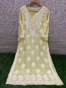 3d Base Work Fancy Kurti pure Masleen