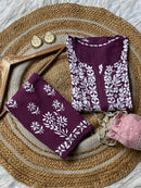 Heavy Daman Work Rayon Premium kurta