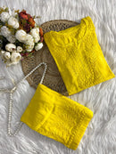 Modal Co-ord butter soft crafted Set